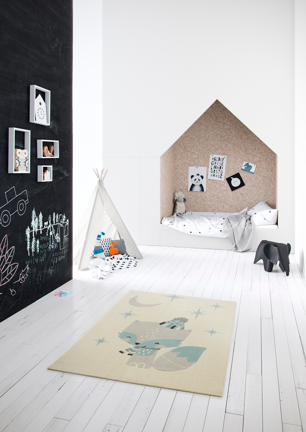 Primaflor-Ideen in Textil Kinderteppich »COCOON - Sternenfuchs«, rechteckig günstig online kaufen