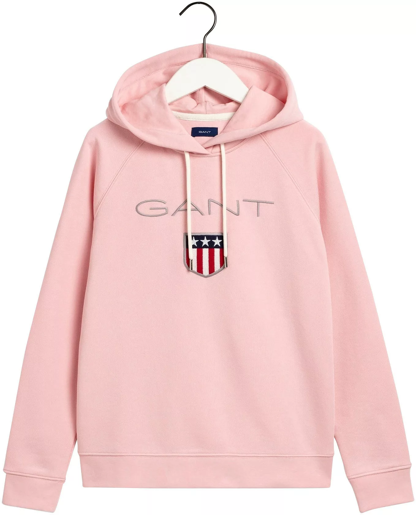 Gant Sweatshirt GANT SHIELD SWEAT HOODIE mit großer Label-Applikation vorne günstig online kaufen