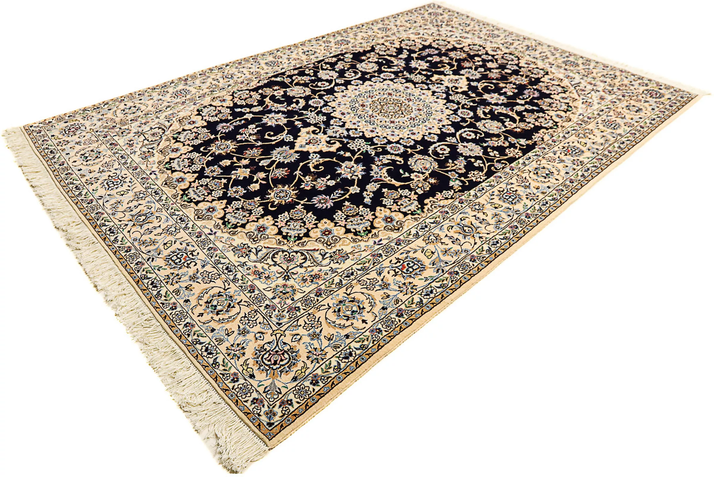 morgenland Orientteppich »Perser - Nain - Royal - 296 x 203 cm - dunkelblau günstig online kaufen