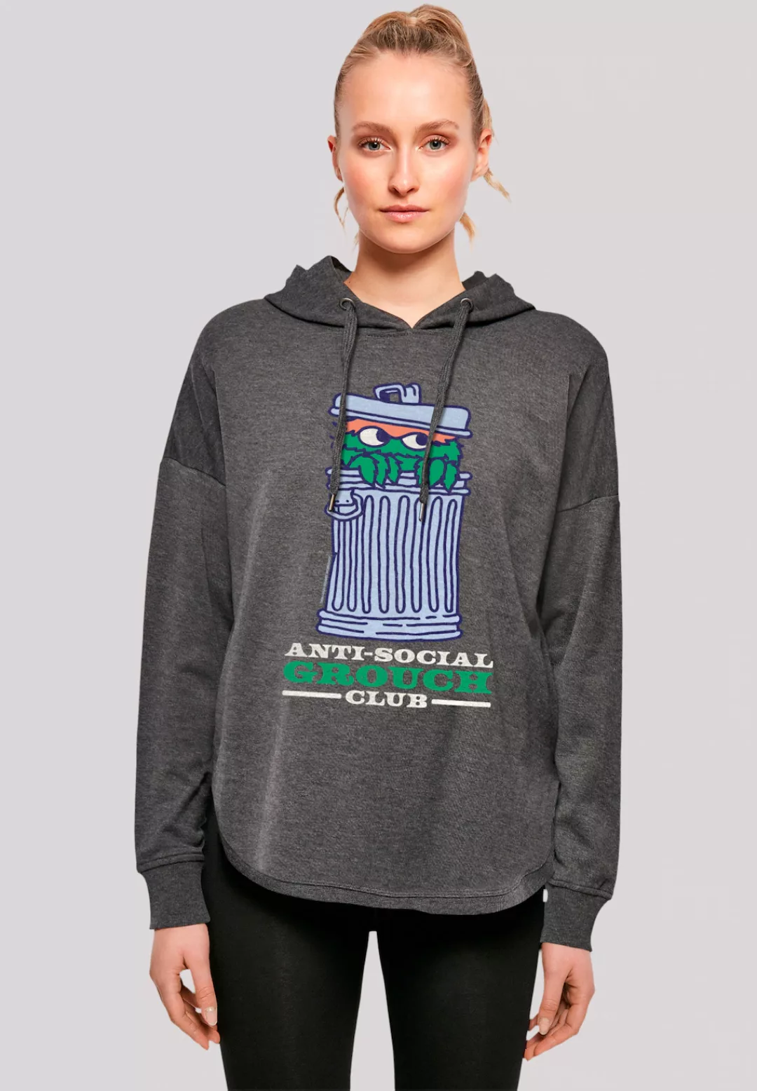 F4NT4STIC Kapuzenpullover "Sesamstraße Anti Social Grouch Club", Premium Qu günstig online kaufen