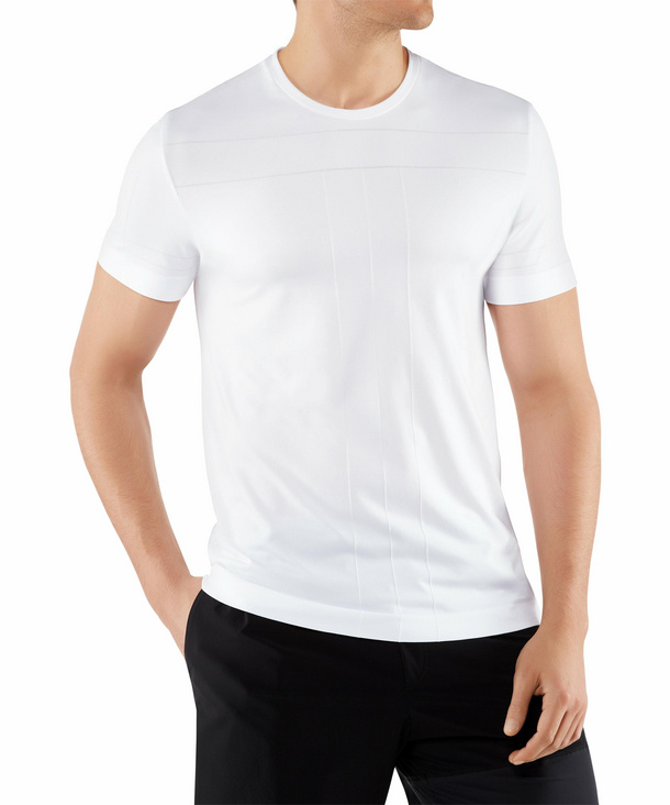 FALKE Herren T-Shirt Rundhals, M-L, Weiß, Uni, 38918-286003 günstig online kaufen