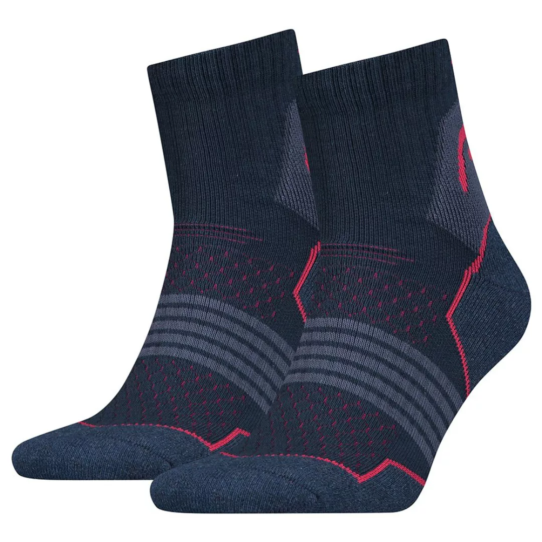 Head Hiking Quarter Socken 2 Paare EU 39-42 Pink / Blue günstig online kaufen