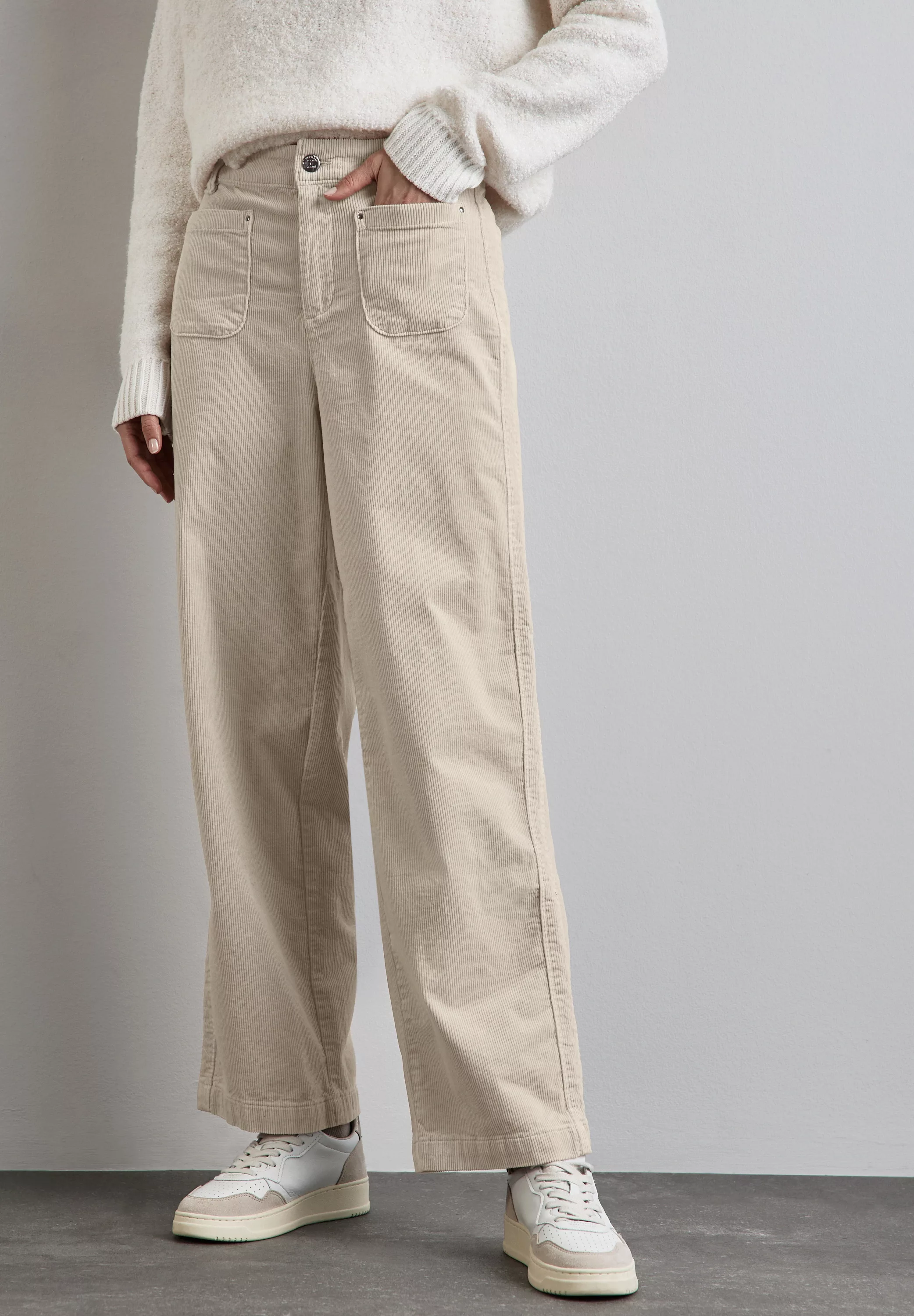 STREET ONE Cordhose High Waist günstig online kaufen