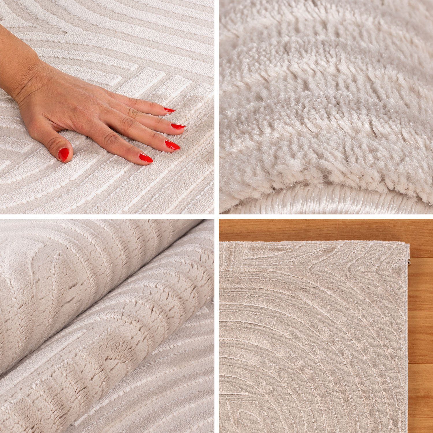 SIMPEX24 Designteppich Skandinavisches Boho Design, Läufer, günstig online kaufen