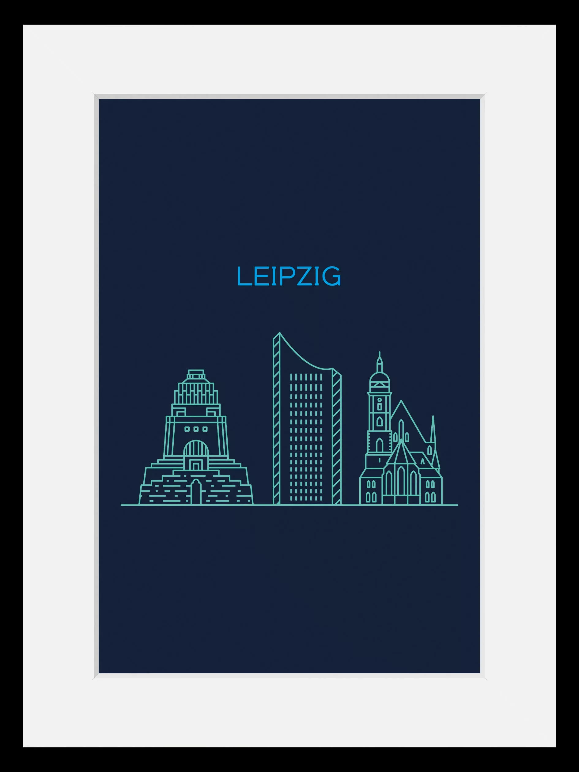 queence Bild "Leipzig Sightseeing", Städte-Stadt-Deutschland-Gebäude, (1 St günstig online kaufen