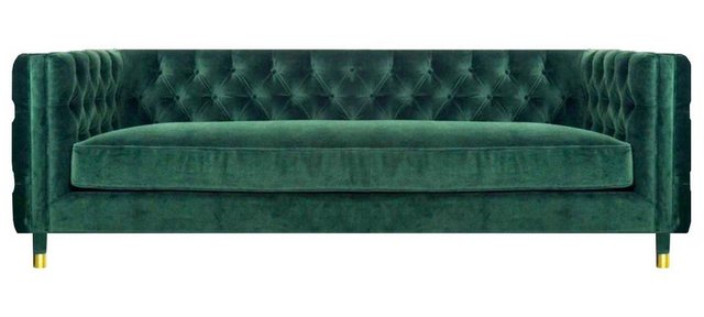 JVmoebel Chesterfield-Sofa Möbel Sofa Couch Viersitzer Grün Polstermöbel Te günstig online kaufen