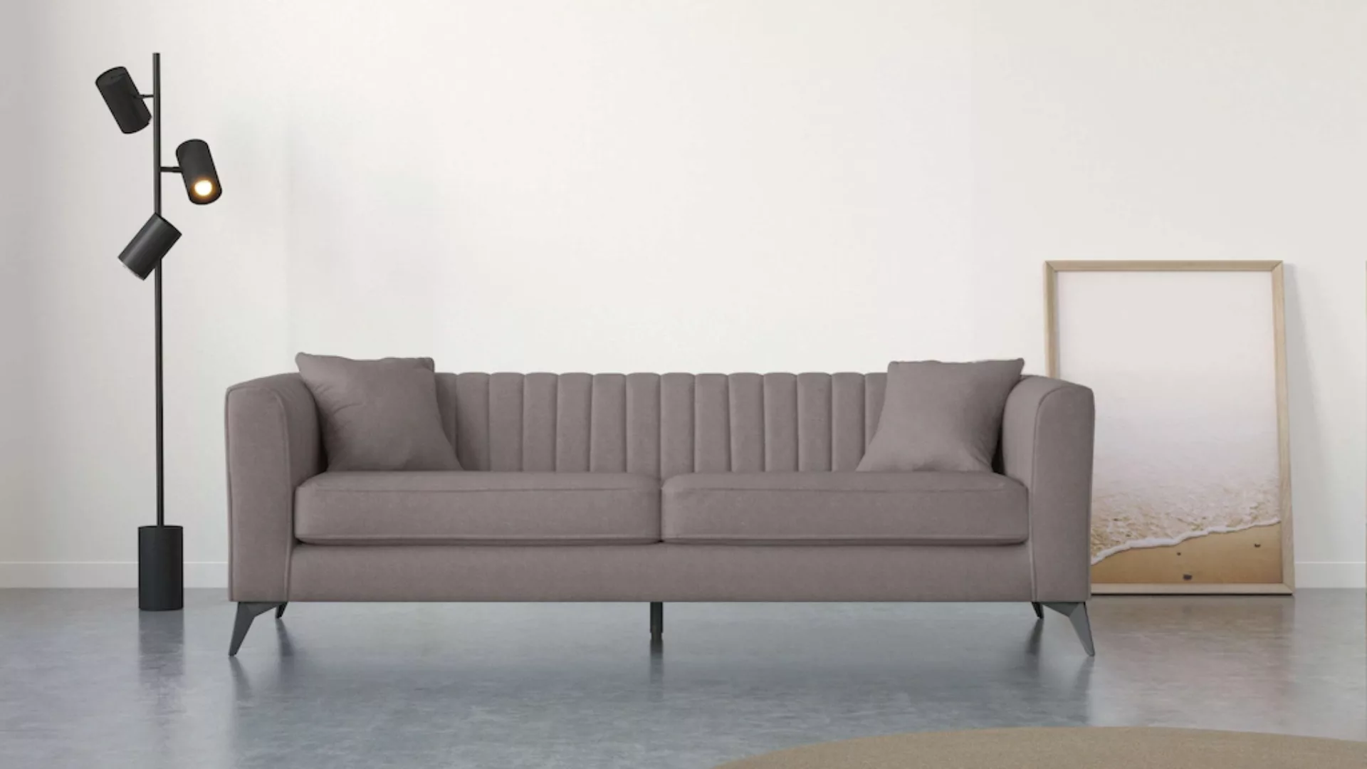 Places of Style 4-Sitzer "MATTHEW elegantes Designsofa, Maße B/T/H: 231/86/ günstig online kaufen