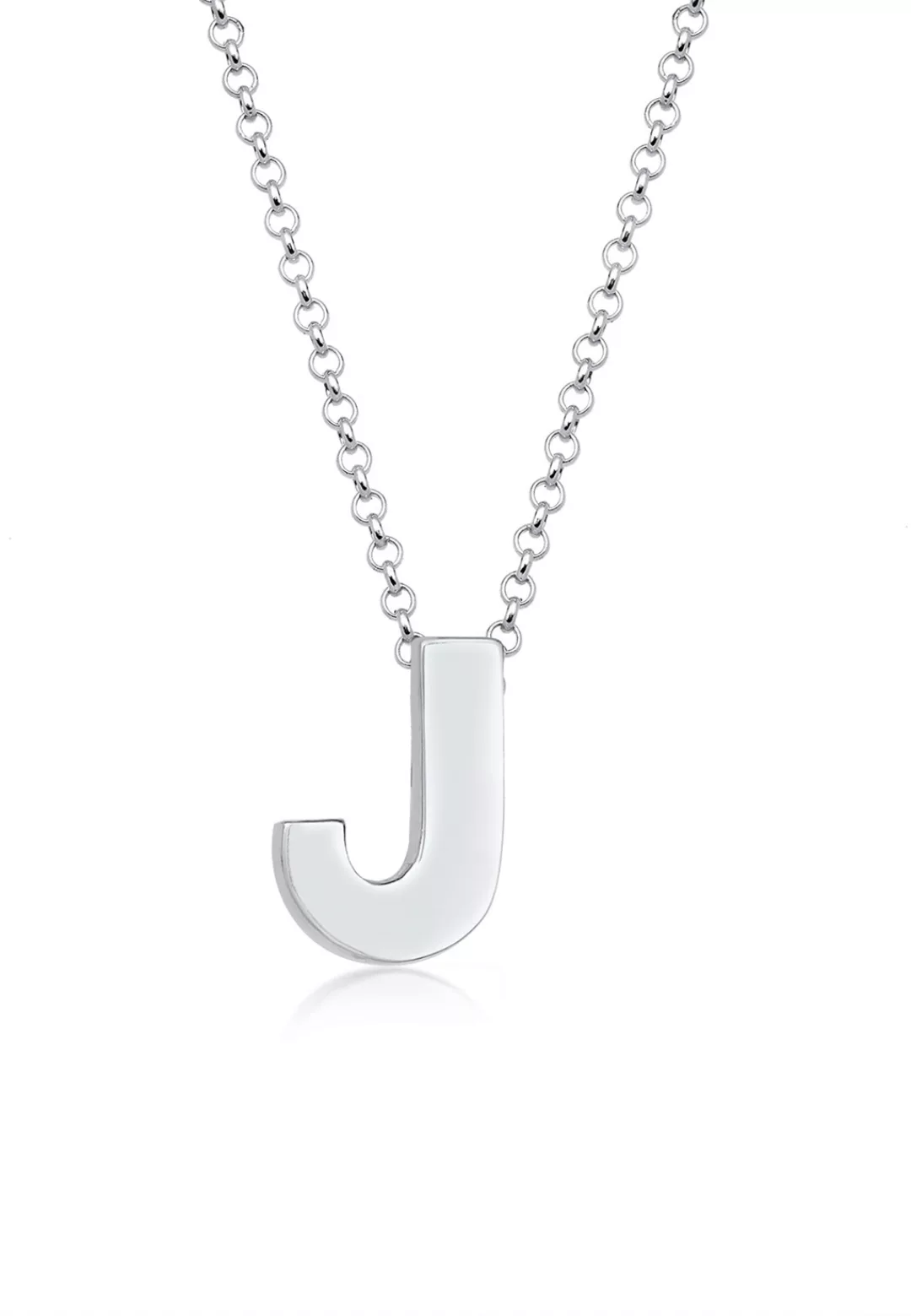 Elli Kette mit Anhänger "Buchstabe J Initialen Trend Minimal 925 Silber" günstig online kaufen