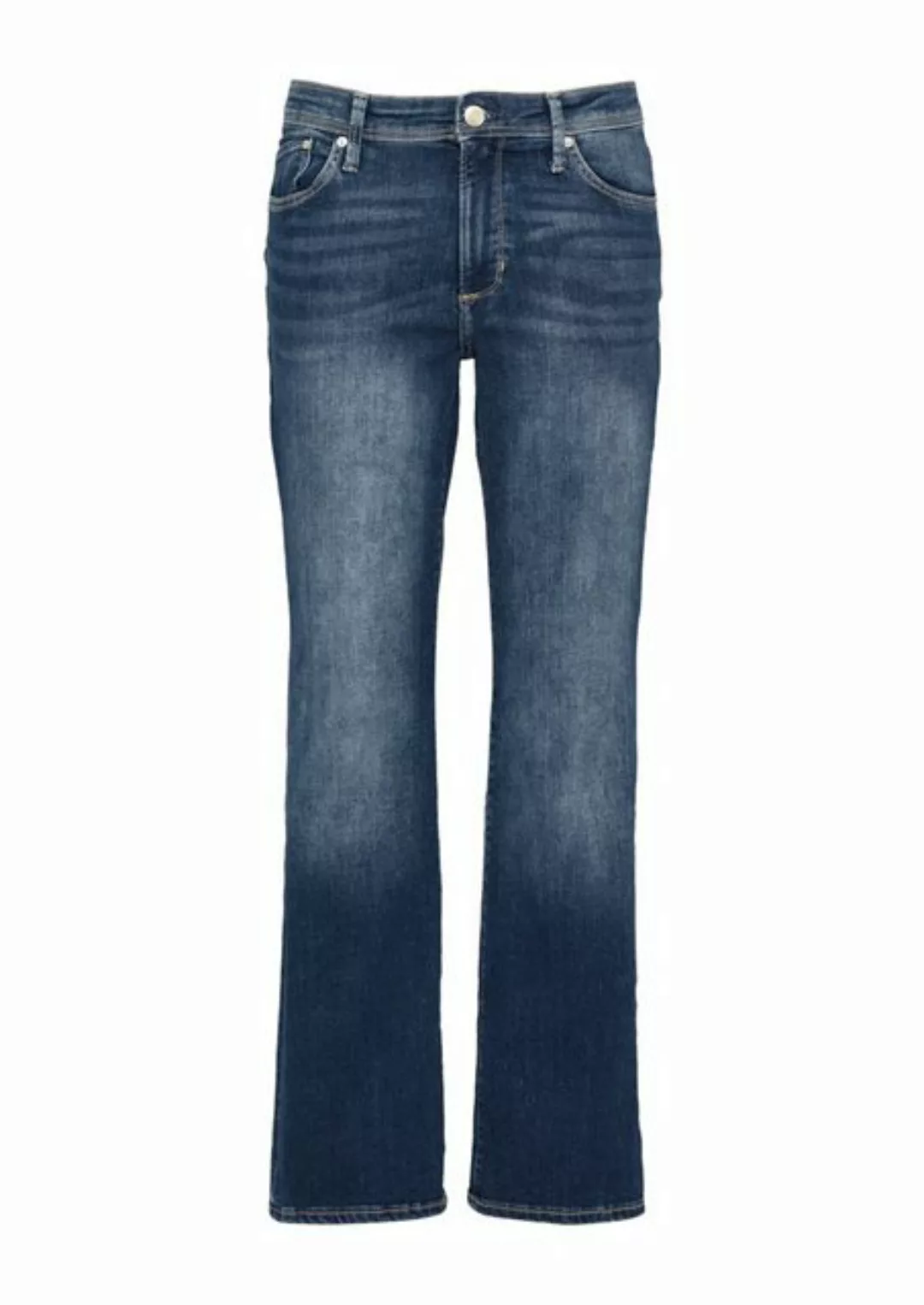 s.Oliver Bootcut-Jeans "BEVERLY", in Stretch-Qualität, mit Nieten an den Ta günstig online kaufen