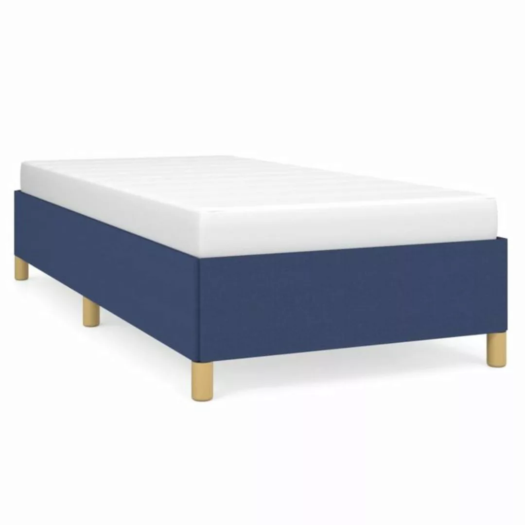 furnicato Bett Bettgestell Blau 100x200 cm Stoff günstig online kaufen