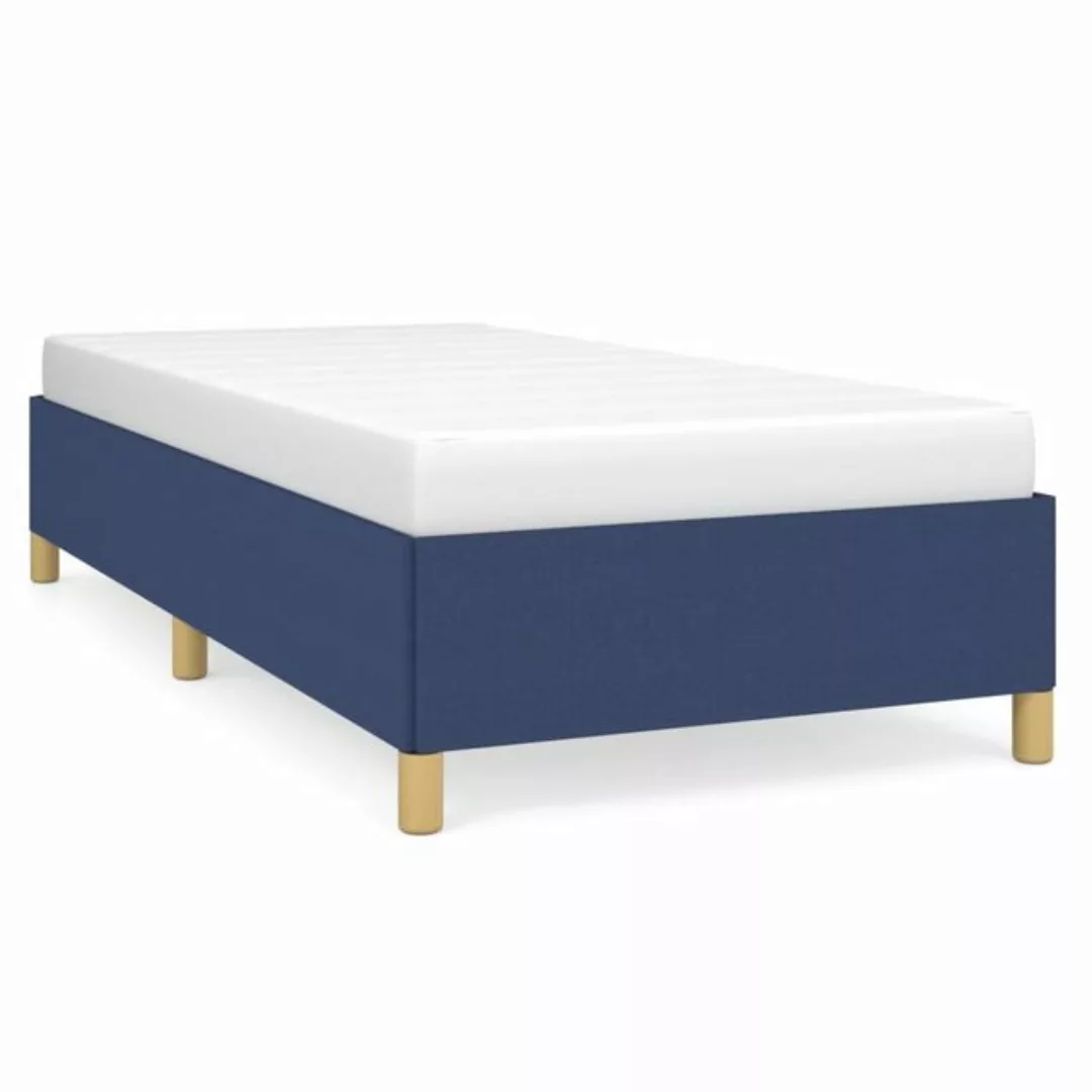 furnicato Bett Bettgestell Blau 90x190 cm Stoff günstig online kaufen