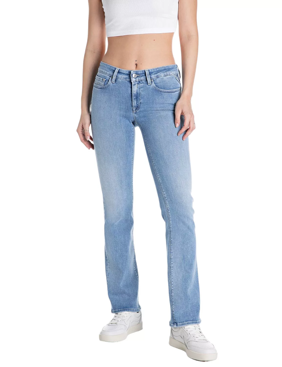 Replay Damen Jeans NEW LUZ BOOTCUT - Blau- Light Blue Denim günstig online kaufen