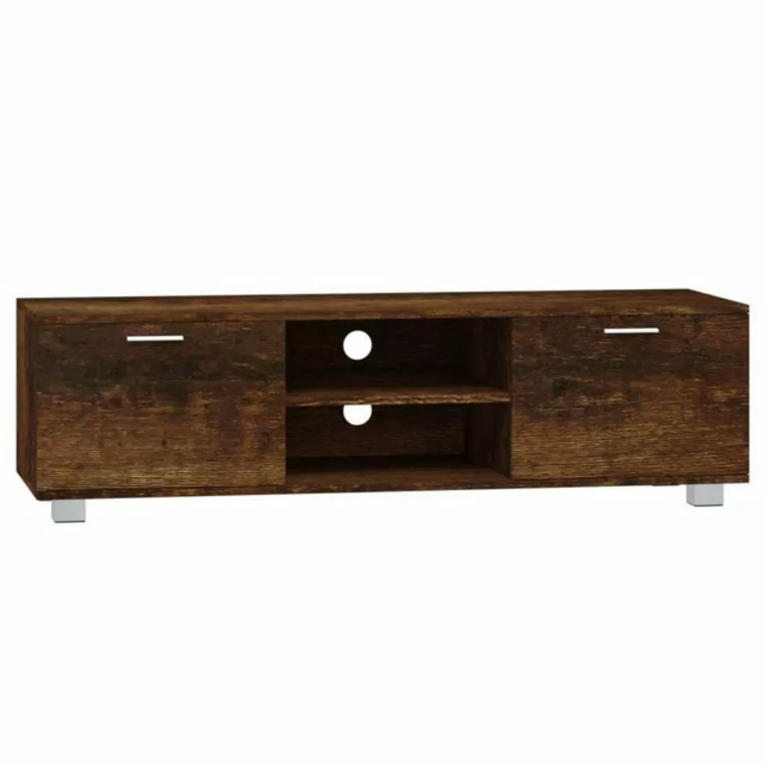 vidaXL TV-Schrank TV-Board Räuchereiche 140x40,5x35 cm Holzwerkstoff günstig online kaufen