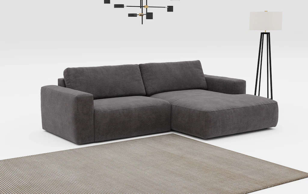 COTTA Ecksofa "Lasso L-Form", mit breiter Recamiere im trendigen Cord oder günstig online kaufen