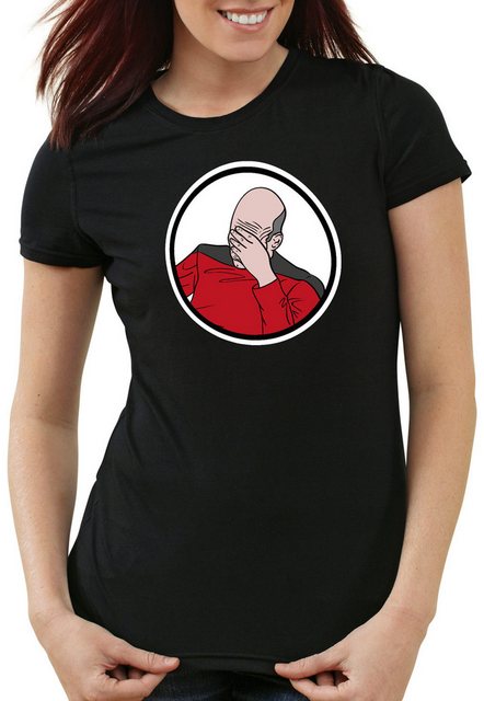 style3 T-Shirt Picard Facepalm meme star trek sternenflotte enterprise ncc- günstig online kaufen