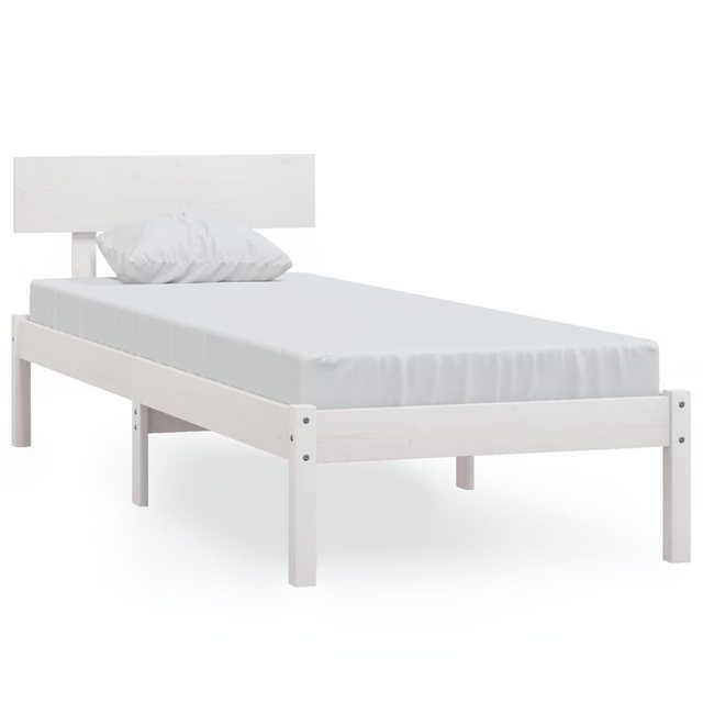 vidaXL Bett Massivholzbett Weiß 75x190 cm günstig online kaufen