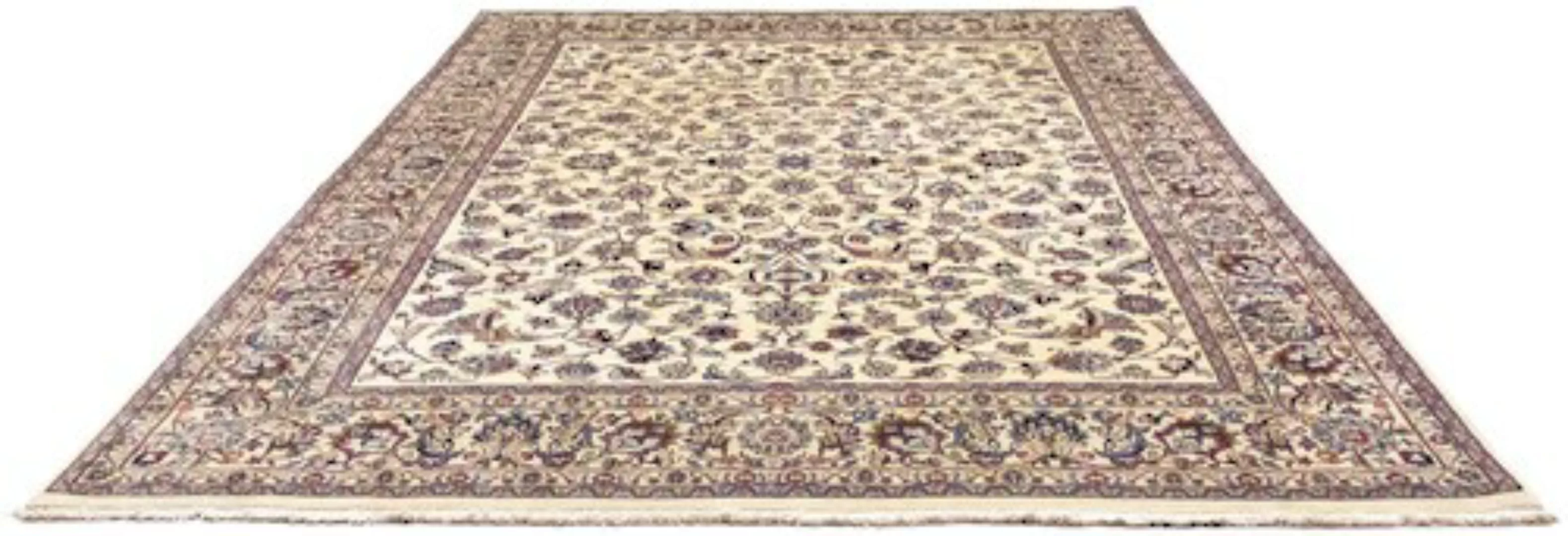 morgenland Wollteppich »Maschad Durchgemustert Beige 340 x 244 cm«, rechtec günstig online kaufen