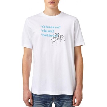 Diesel  T-Shirts & Poloshirts T-Just-B73 T-Shirt Wei günstig online kaufen