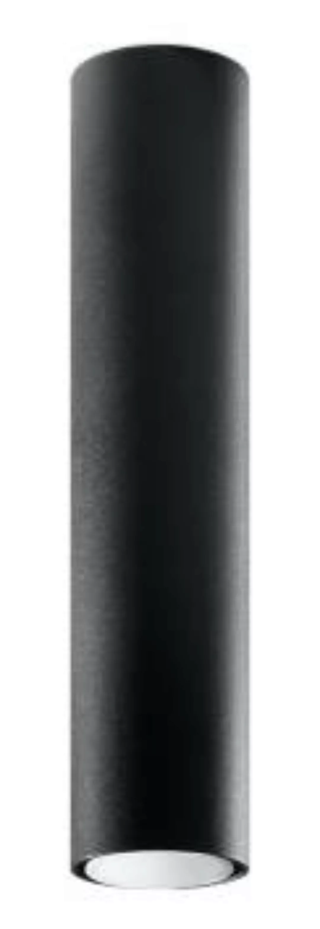 Deckenlampe schmal Ø 6 cm H: 40 cm Metall Schwarz GU10 günstig online kaufen
