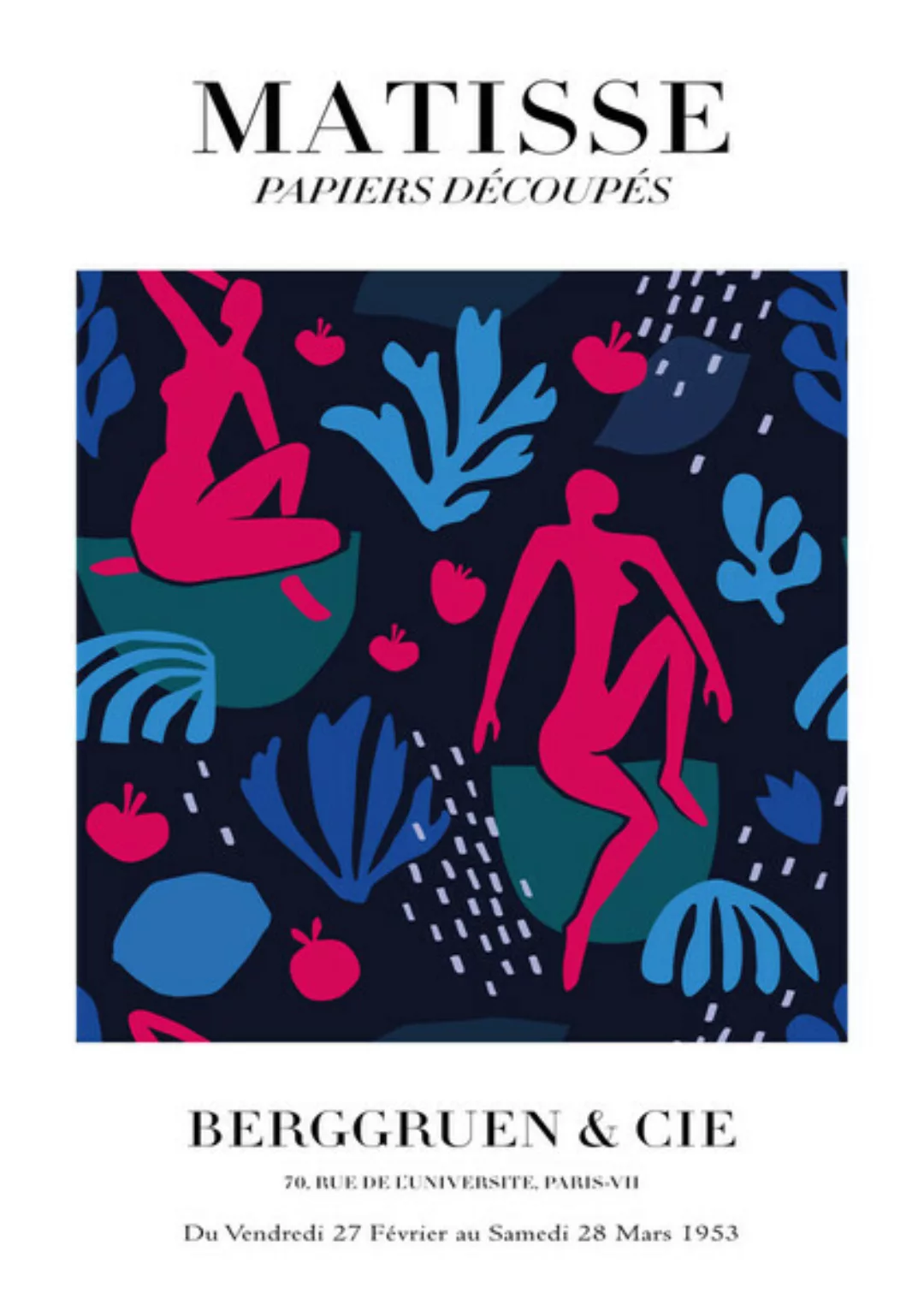 Poster / Leinwandbild - Matisse – Frauen In Pink günstig online kaufen
