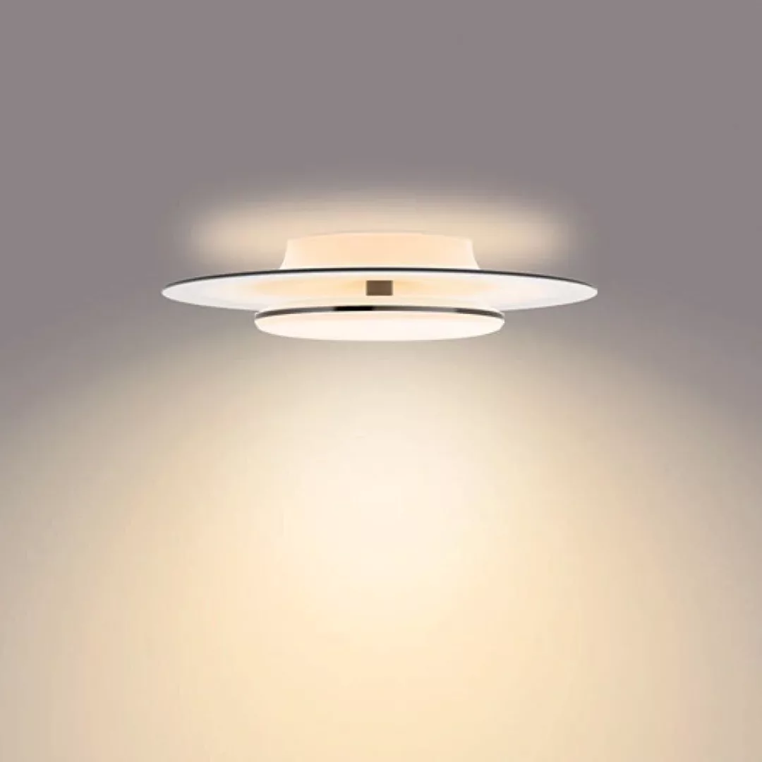 LED Deckenleuchte Garnet in Weiß und Schwarz 30W 3100lm günstig online kaufen