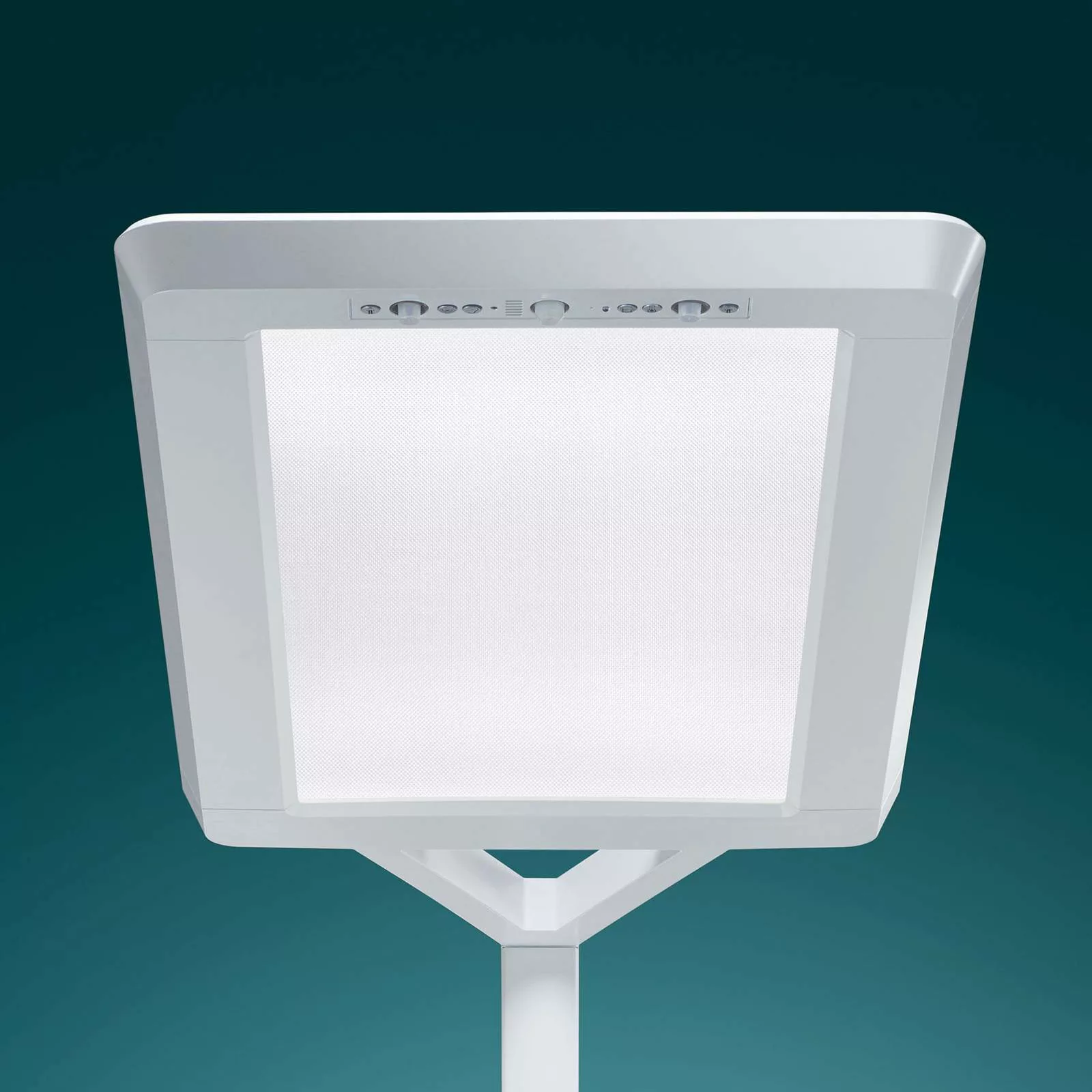 LED-Stehlampe Yara.single VTL, BT, PIR, silber günstig online kaufen