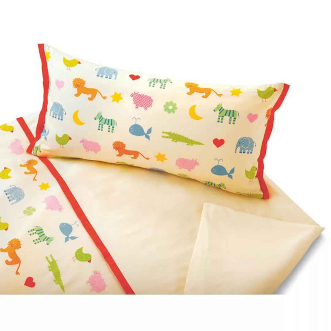 Satin Kinderbettwäsche Arche Noah günstig online kaufen