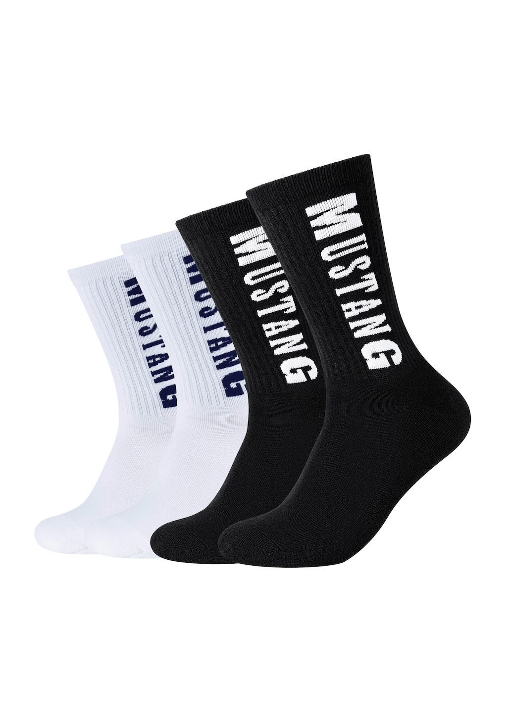 MUSTANG Tennissocken "casual", (4 Paar), weicher Komfortbund, atmungsaktiv günstig online kaufen