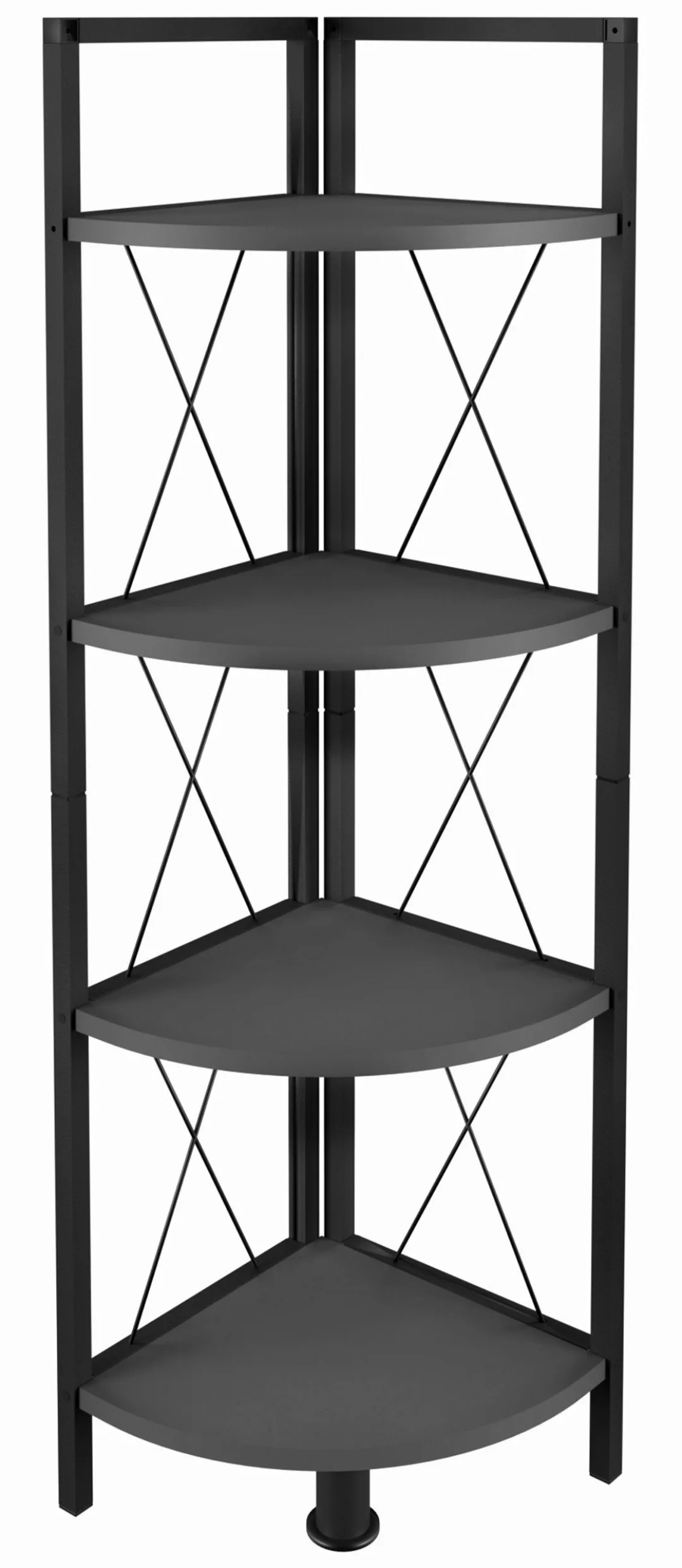 VCM Standregal Holz Metall Eckregal Bücher günstig online kaufen