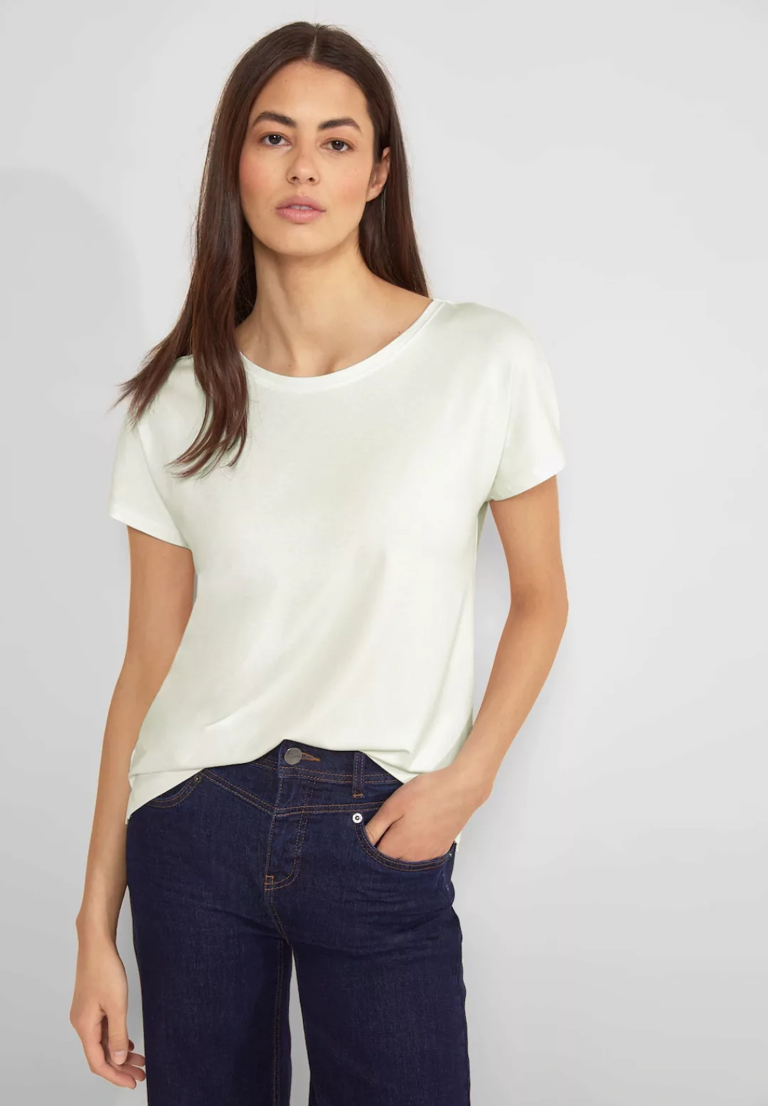 STREET ONE Shirttop, in Unifarbe günstig online kaufen