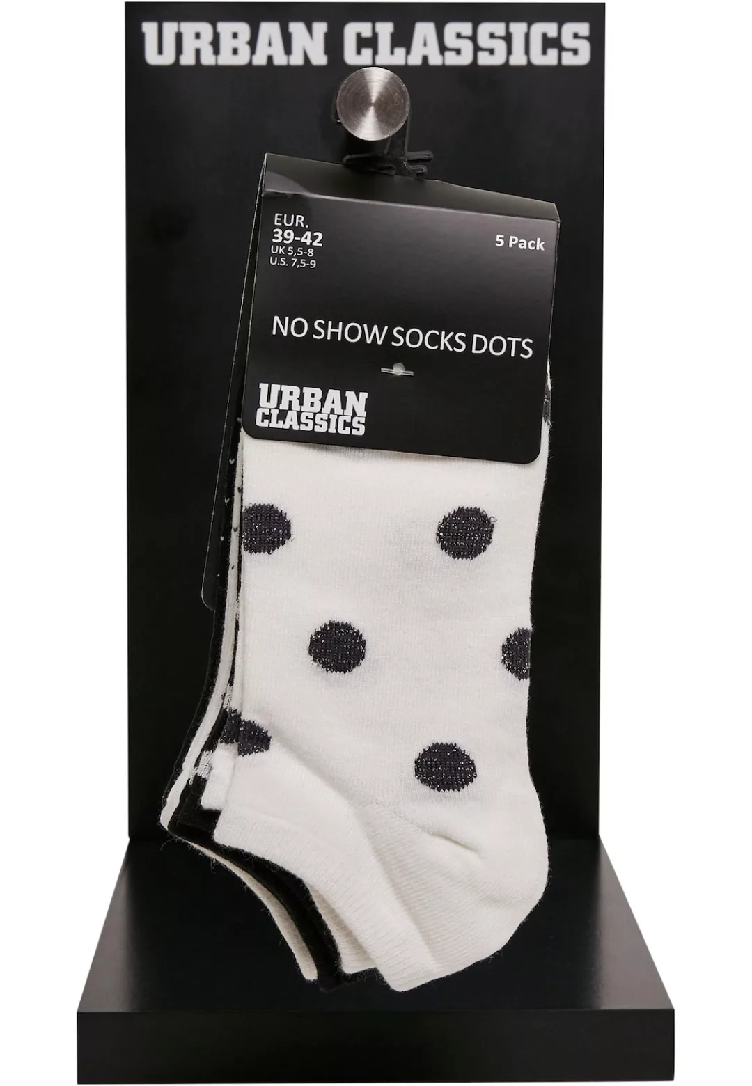 URBAN CLASSICS Basicsocken "Urban Classics Unisex No Show Socks Dots 5-Pack günstig online kaufen