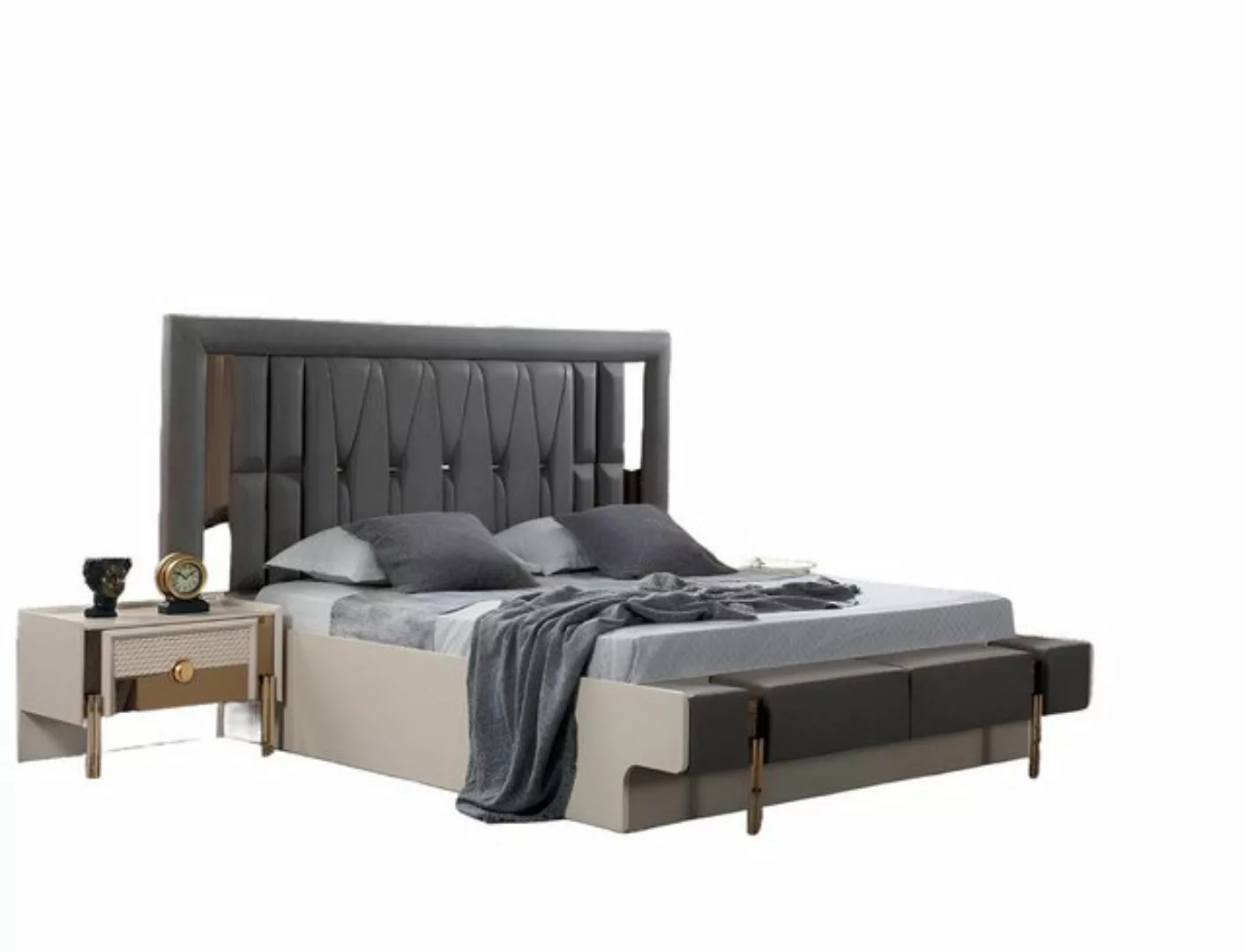 JVmoebel Bett Luxus Bett Moderne Design Schlafzimmer Polster Möbel Neu Dopp günstig online kaufen