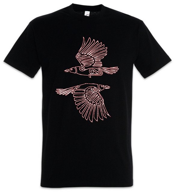 Urban Backwoods Print-Shirt Hugin And Munin III Herren T-Shirt Odin Thor No günstig online kaufen