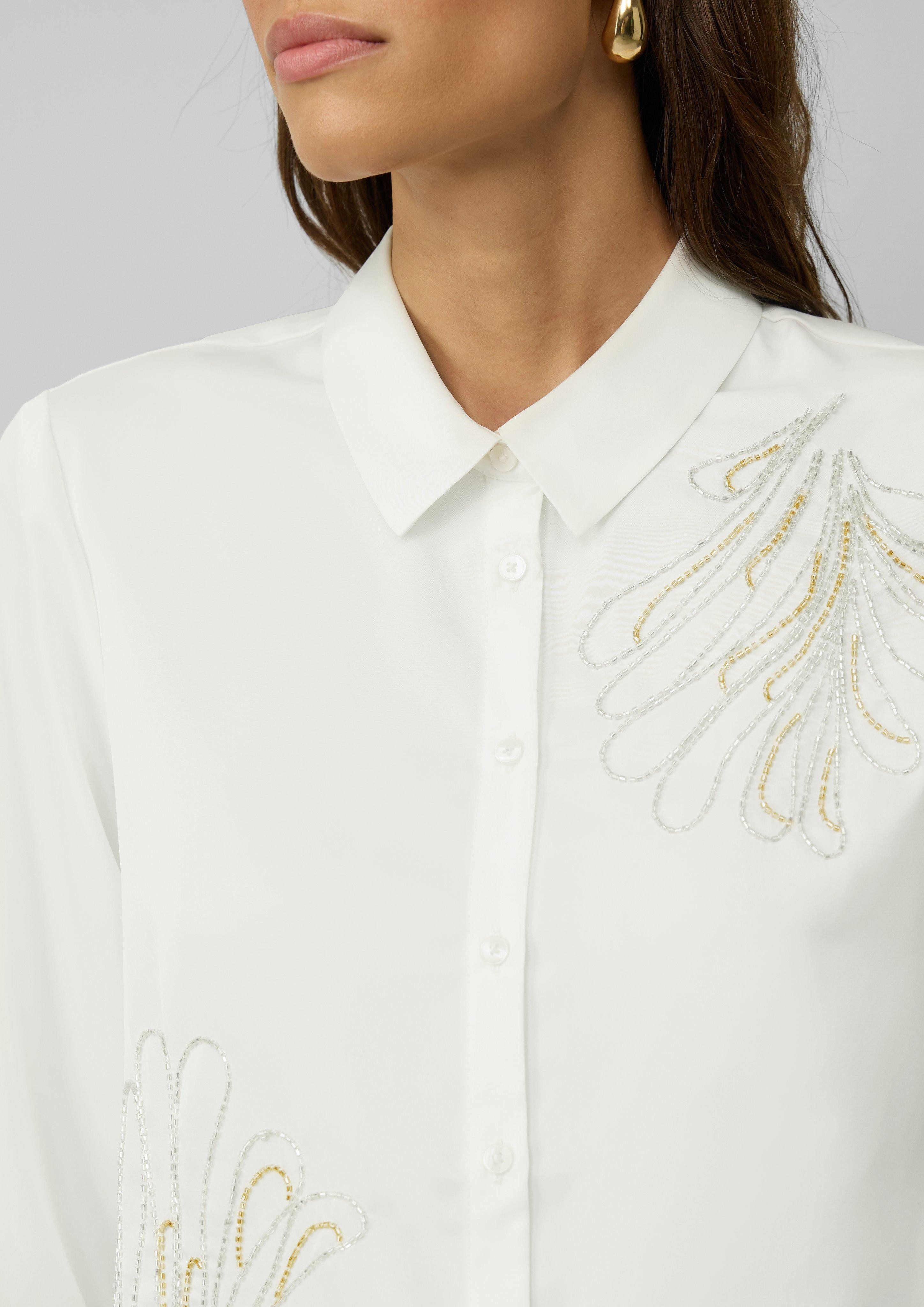s.Oliver BLACK LABEL Langarmbluse Fließende Hemdbluse günstig online kaufen