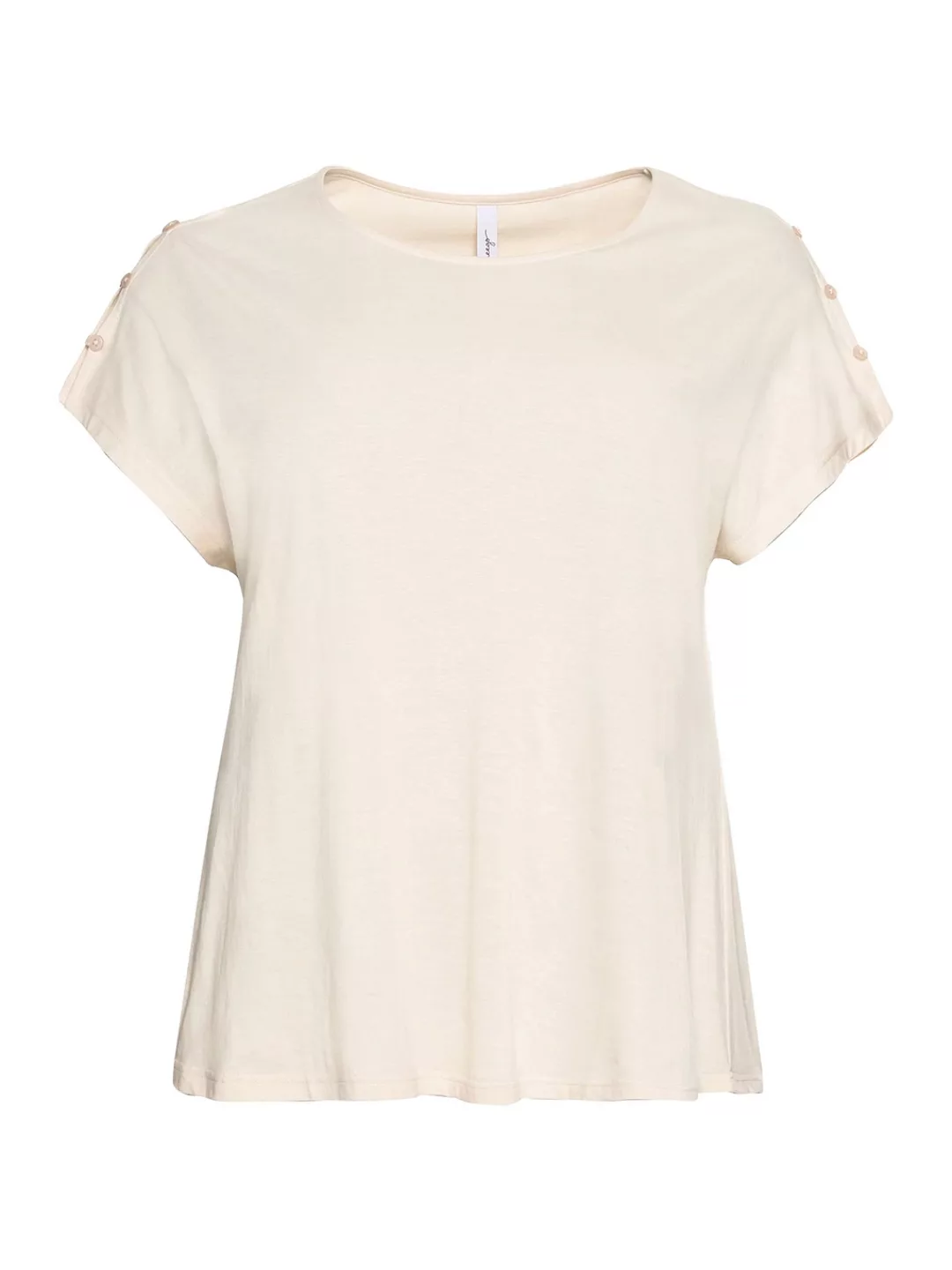 Sheego T-Shirt "Große Größen", mit offener Schulterpartie, in leichter A-Li günstig online kaufen