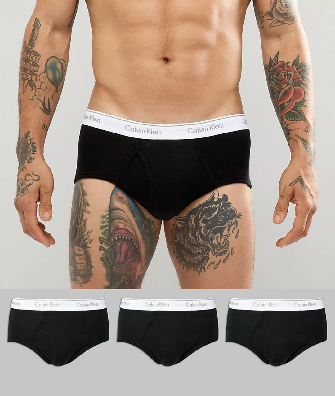 Calvin Klein Underwear Baumwolle Classics Unterhose 3 Einheiten XL Black günstig online kaufen
