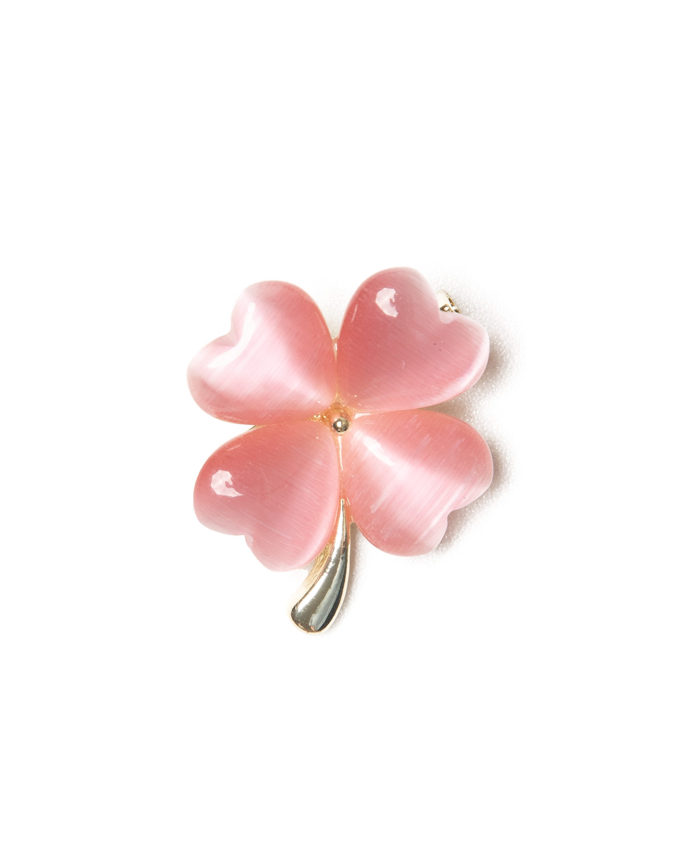 MayTree Brosche Brosche "Glücksklee", Perlmuttoptik, rosa günstig online kaufen