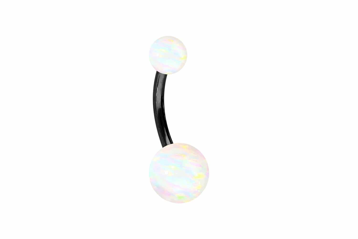 PIERCINGLINE Bauchnabelpiercing Titan Bananabell SYNTHETISCHE OPALE günstig online kaufen