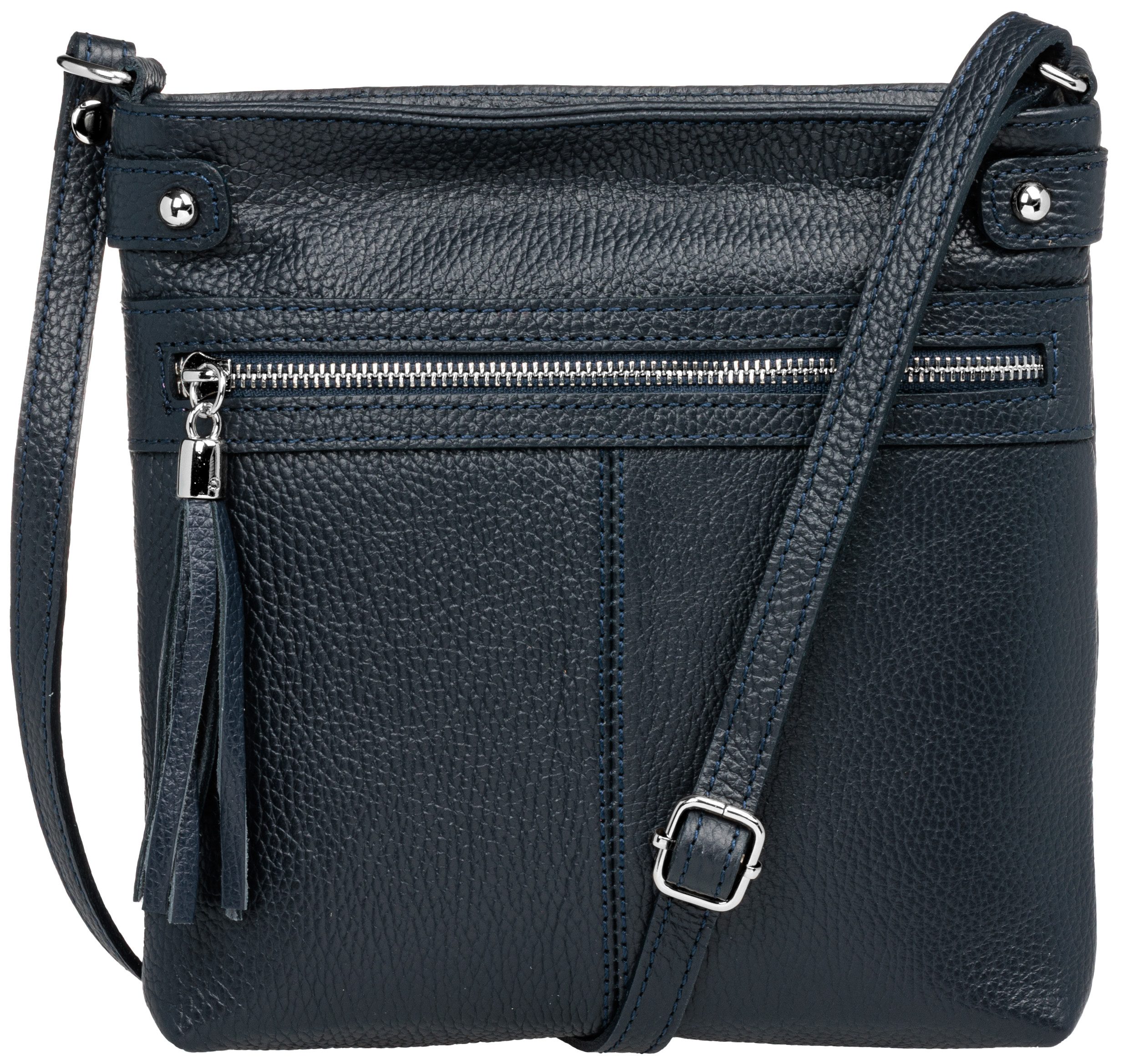 Caspar Umhängetasche Mittelgroße Crossbody Bag Leder günstig online kaufen