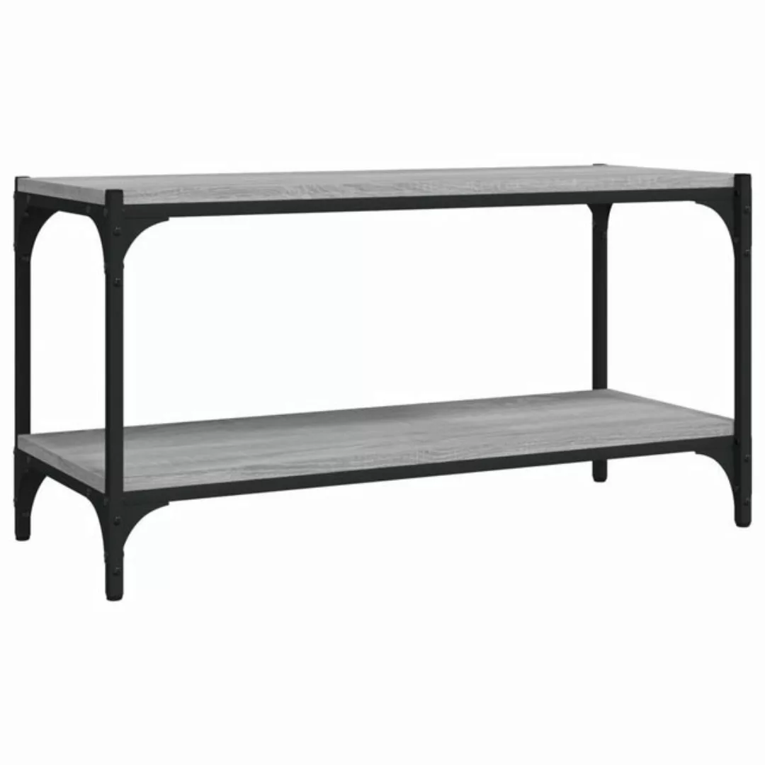 furnicato TV-Schrank Grau Sonoma 80x33x41 cm Holzwerkstoff und Stahl günstig online kaufen