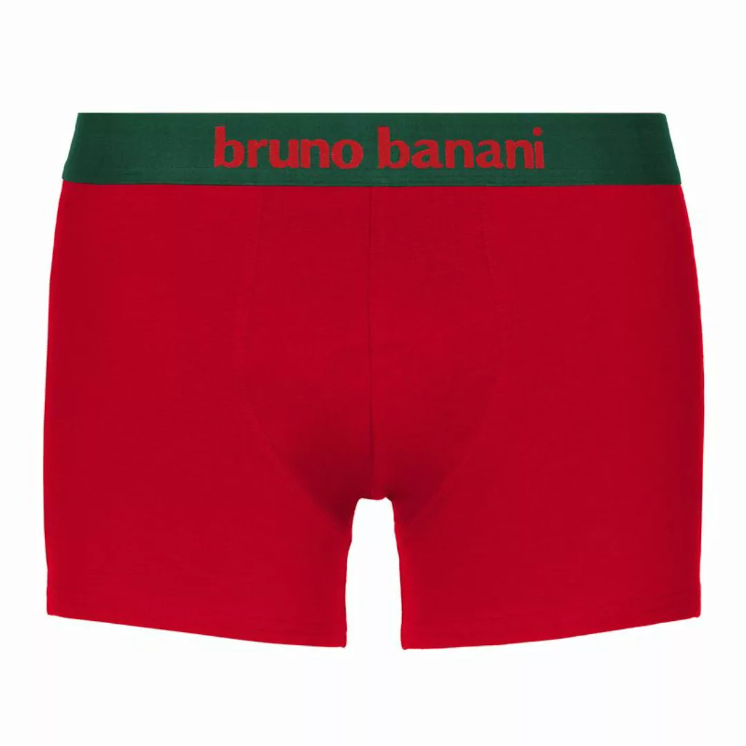 Bruno Banani Herren Boxershorts, 2er Pack - Flowing, Baumwolle Oragerot/Tan günstig online kaufen