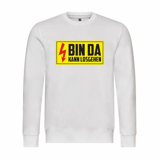 deinshirt Rundhalspullover Herren Sweatshirt Bin da kann losgehen Mit Print günstig online kaufen