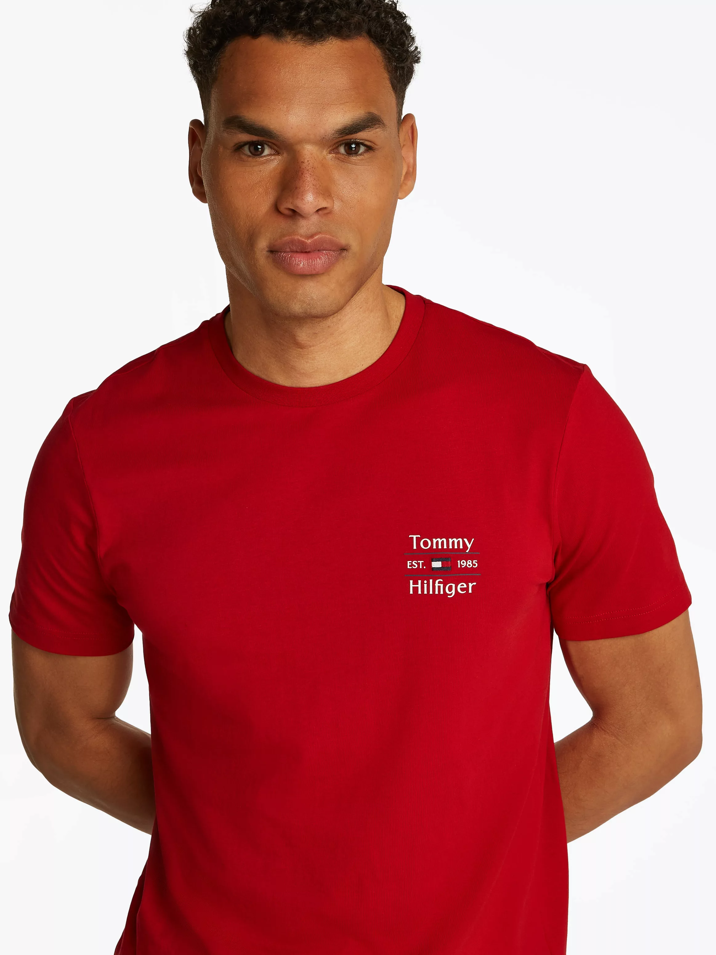 Tommy Hilfiger Rundhalsshirt "HILFIGER STACK TEE" günstig online kaufen