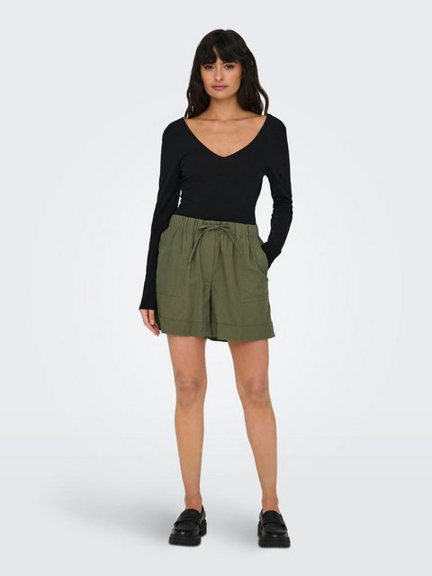 JACQUELINE de YONG Bermudas Shorts elastische Taille Kordelzug Seitentasche günstig online kaufen