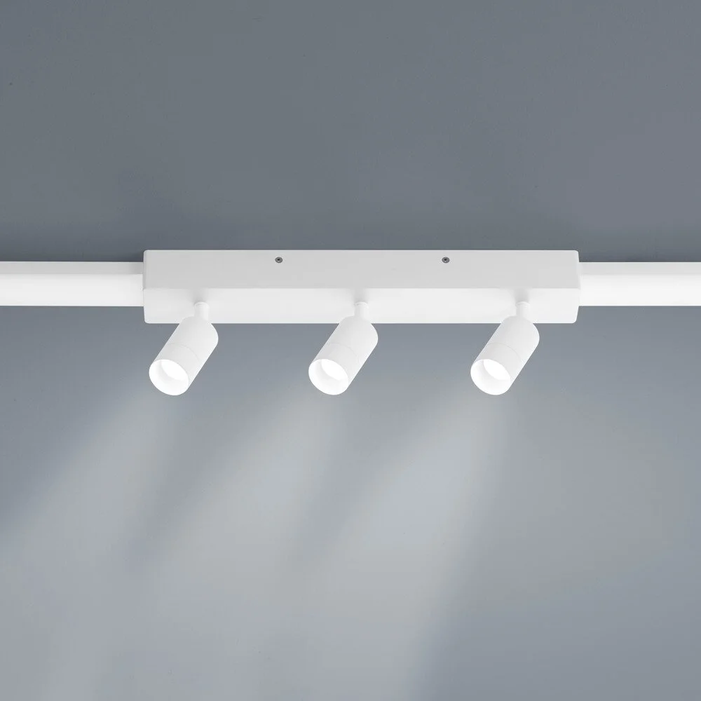LED Lichtschienen Spot Vigo in weiß-matt 3x4W 1080lm Endelement günstig online kaufen