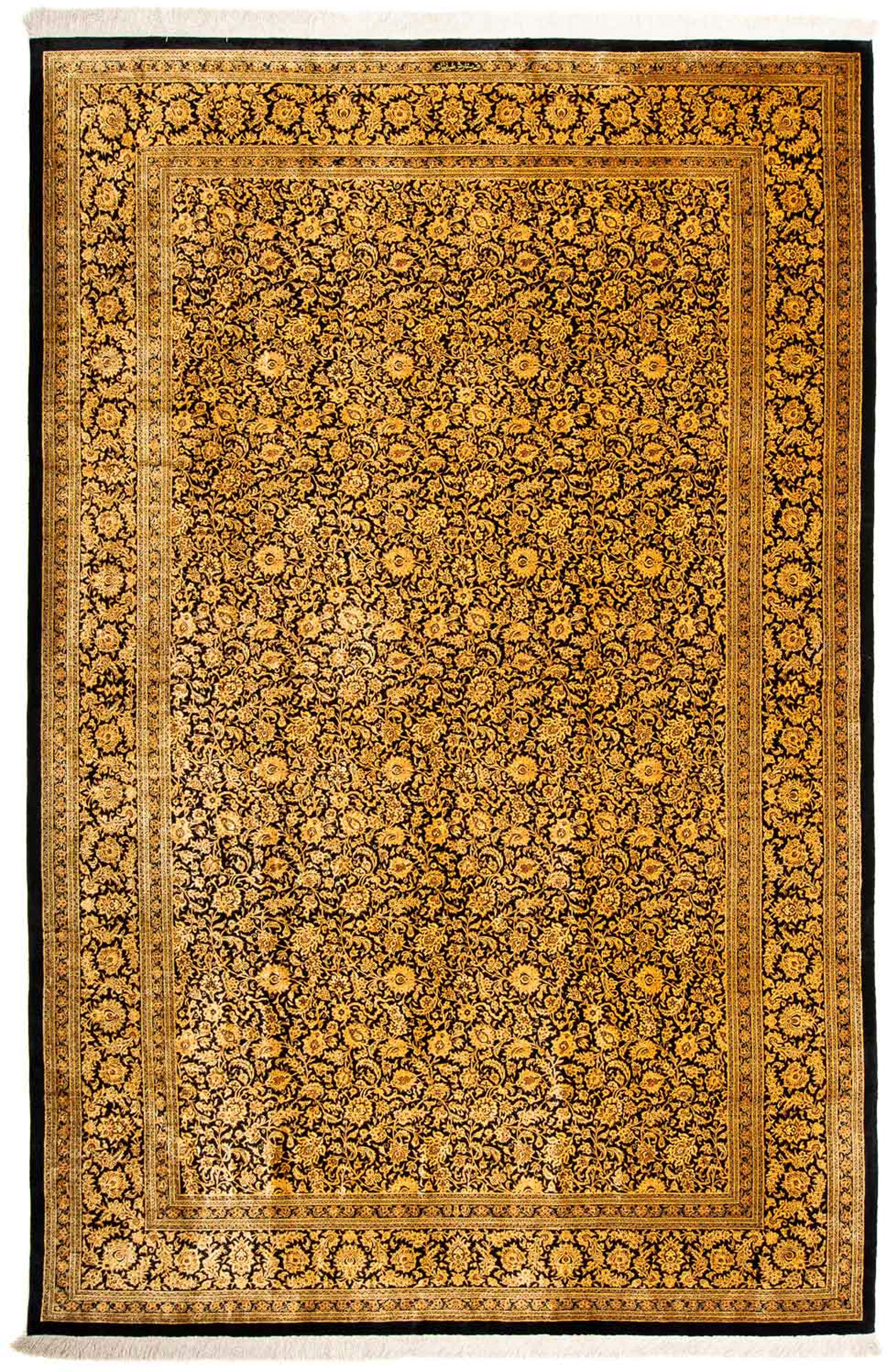 morgenland Orientteppich »Perser - Ghom - 295 x 193 cm - gold«, rechteckig, günstig online kaufen