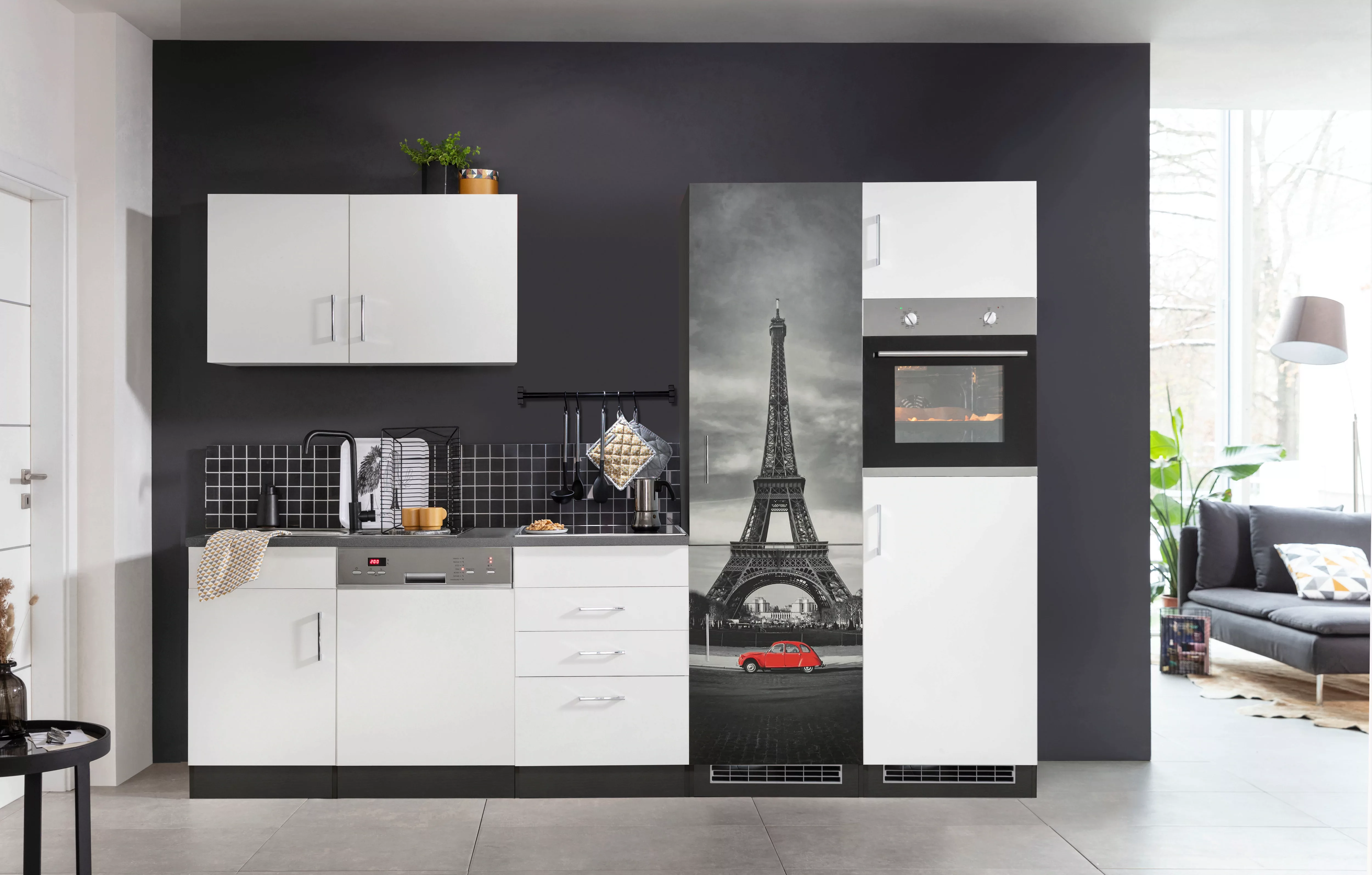 HELD MÖBEL Küchenzeile "Paris", ohne E-Geräte, Breite 290 cm günstig online kaufen