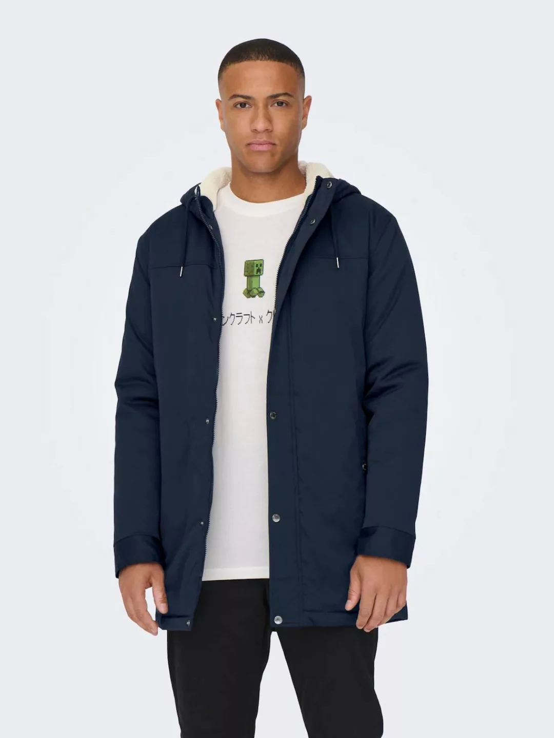 ONLY & SONS Parka "ALEX TEDDY PARKA", mit Kapuze günstig online kaufen