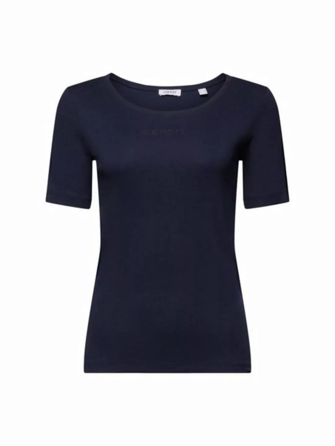 Esprit T-Shirt Top mit Strass-Logo (1-tlg) günstig online kaufen