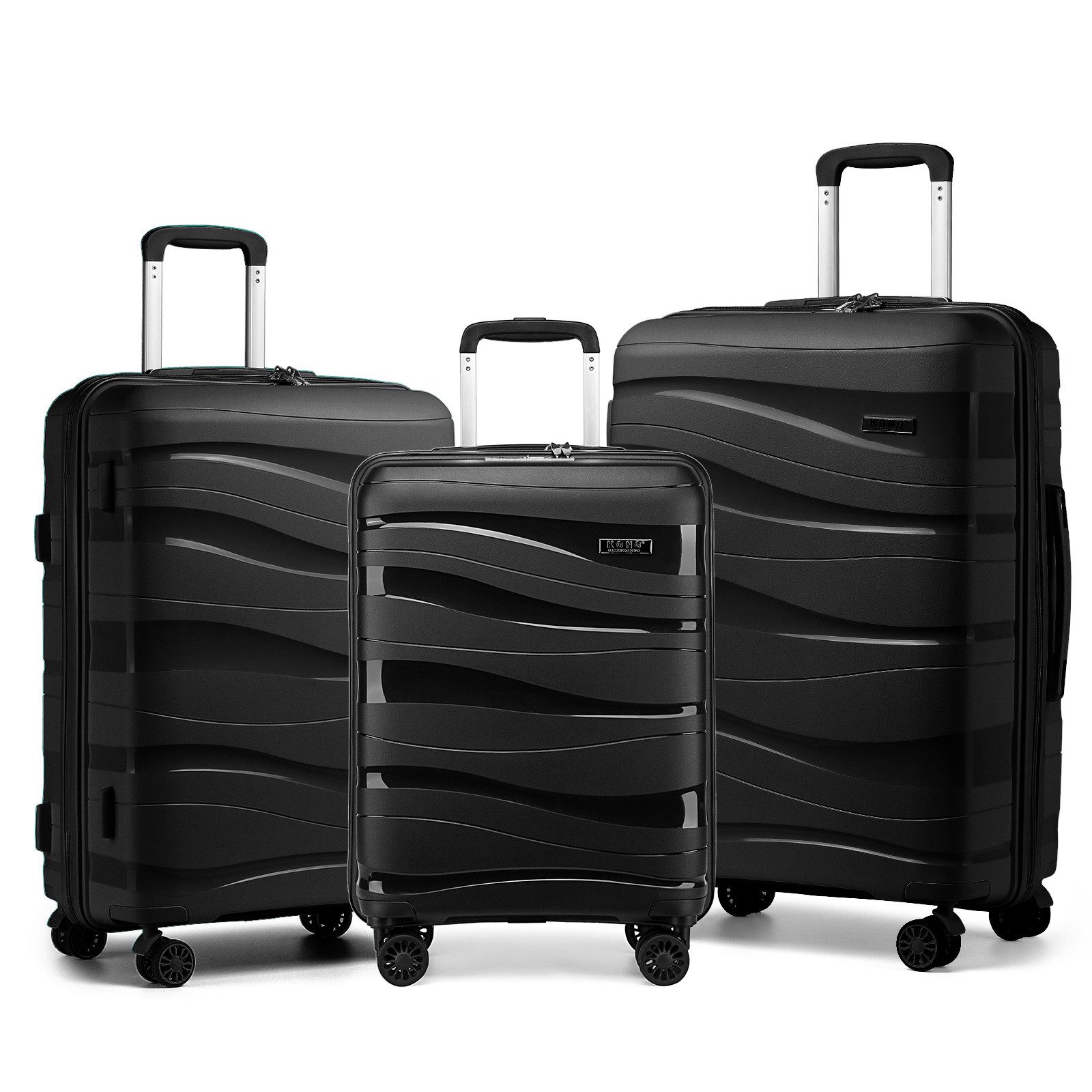 KONO Trolleyset 3-teiliges Reisekoffer-Set aus Polypropylen günstig online kaufen